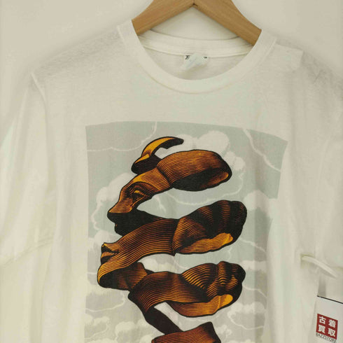 Face Rind Art Print Tee 騙し絵 アート プリント Tシャツ メンズ JPN:M