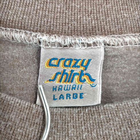 クレイジーシャツ CRAZY SHIRTS USA製 シングルステッチ チョコレートダイ Kliban Cat クルーネックTシャツ メンズ import:L