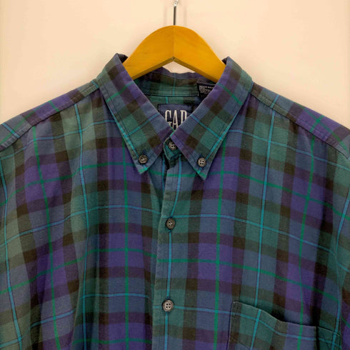 ギャップ Gap 90s old ポルトガル製 ボタンダウンチェックシャツ メンズ JPN:L