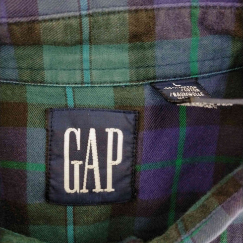 ギャップ Gap 90s old ポルトガル製 ボタンダウンチェックシャツ メンズ JPN:L