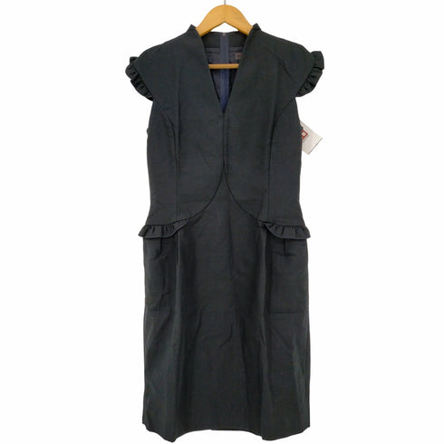 フォクシー FOXEY Popping Frill フレンチスリーブ ひざ丈 フリルワンピース レディース 40