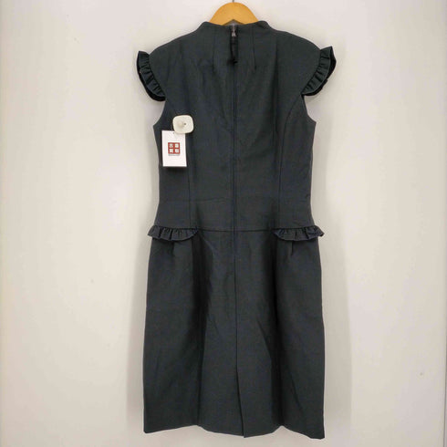 フォクシー FOXEY Popping Frill フレンチスリーブ ひざ丈 フリルワンピース レディース 40
