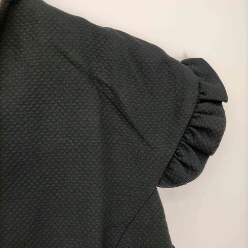 フォクシー FOXEY Popping Frill フレンチスリーブ ひざ丈 フリルワンピース レディース 40
