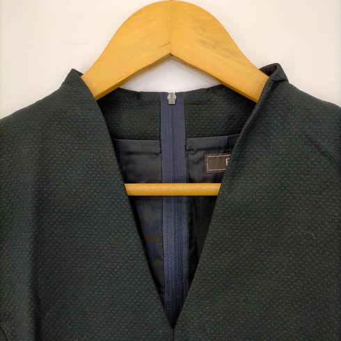フォクシー FOXEY Popping Frill フレンチスリーブ ひざ丈 フリルワンピース レディース 40