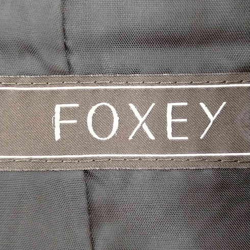フォクシー FOXEY Popping Frill フレンチスリーブ ひざ丈 フリルワンピース レディース 40