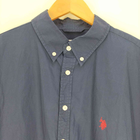 ユーエスポロアッスン U.S.POLO ASSN ロゴ刺繍 ボタンダウンシャツ メンズ JPN:L
