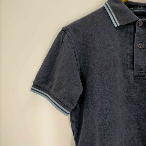 フレッドペリー FRED PERRY イングランド製 ロゴ刺繍 ポロシャツ レディース JPN:36