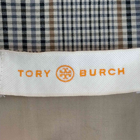 トリーバーチ TORY BURCH ベルト付チェック柄トレンチコート レディース 2