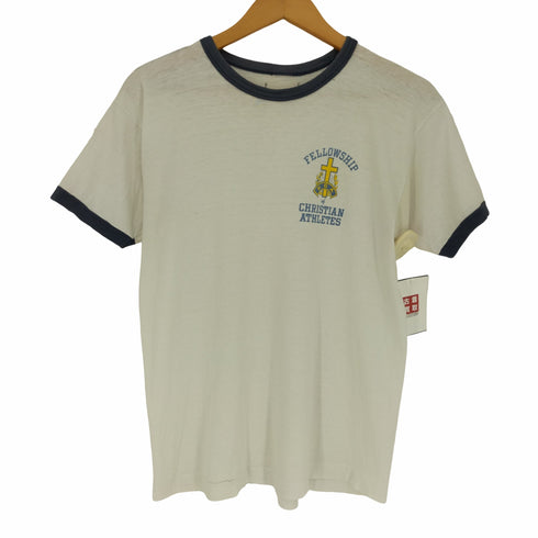 FELLOWSHIP CHRISTIAN ATHLETES 染み込み プリント リンガー トリム Tシャツ メンズ