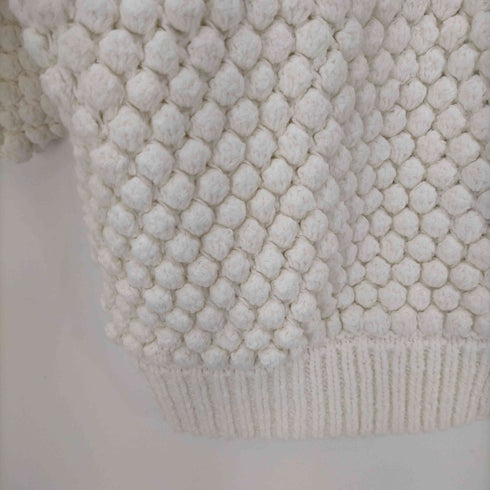 クラネ CLANE 23SS 3D DOT HALF SLEEVE KNIT CARDIGAN ポップコーンニットカーディガン レディース 1