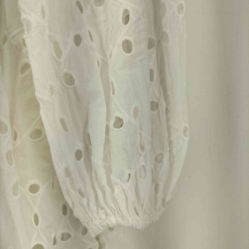 ザラ ZARA SHORT DRESS WITH CUTWORK EMBROIDERY レディース S