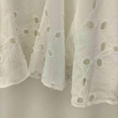 ザラ ZARA SHORT DRESS WITH CUTWORK EMBROIDERY レディース S