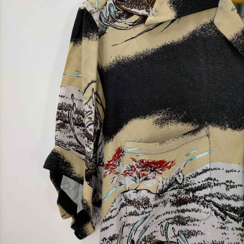 オアグローリー OR GLORY S/S レーヨン開襟アロハシャツ 和柄 メンズ JPN:M