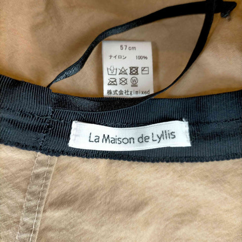 ラメゾンドリリス La Maison de Lyllis ナイロンペーパーハット レディース 57cm