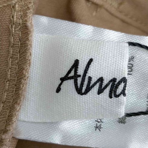 アルマデザイン alma design センタープレス コットン ベイカーパンツ レディース JPN:L