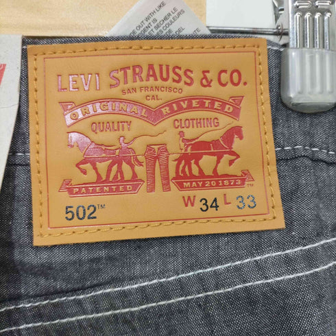 リーバイス Levis 502 Regular Fit ストレートパンツ メンズ W34L33