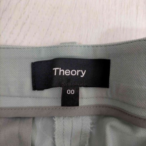 セオリー theory 22AW SP SAXONY TRECCA GB テーパードパンツ センタープレス ウール クロップド レディース 00