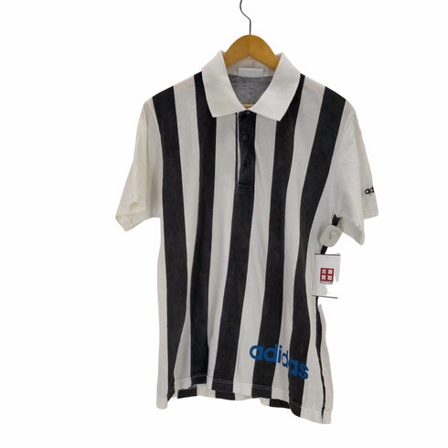 アディダス adidas 90s~00s トレフォイルロゴ ストライプ ポロシャツ メンズ JPN:M