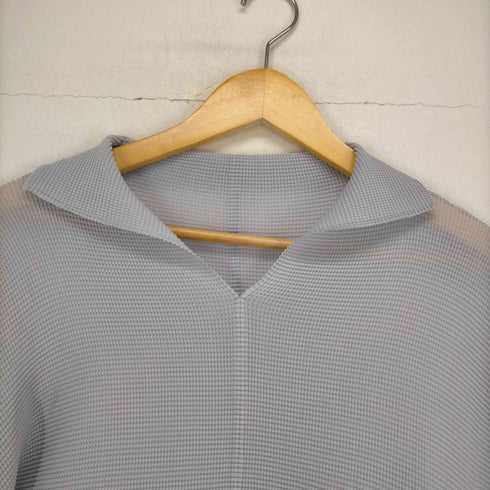 イッセイミヤケミー ISSEY MIYAKE me 22SS プリーツスキッパーブラウス レディース