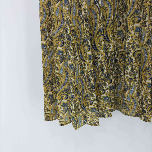 スローブシトロン SLOBE citron 2019 ペイズリー柄 プリーツ フレアスカート レディース