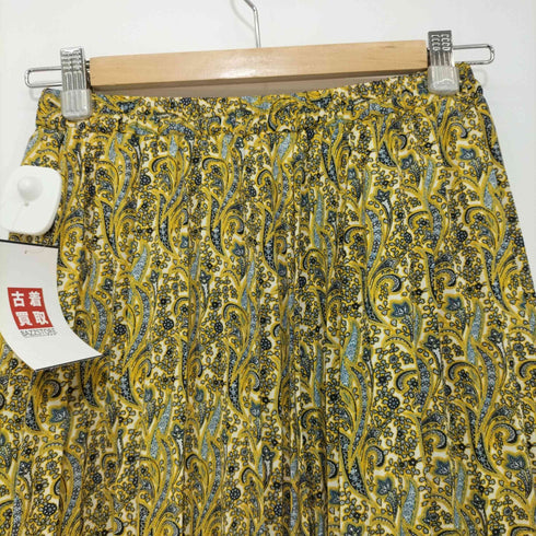 スローブシトロン SLOBE citron 2019 ペイズリー柄 プリーツ フレアスカート レディース