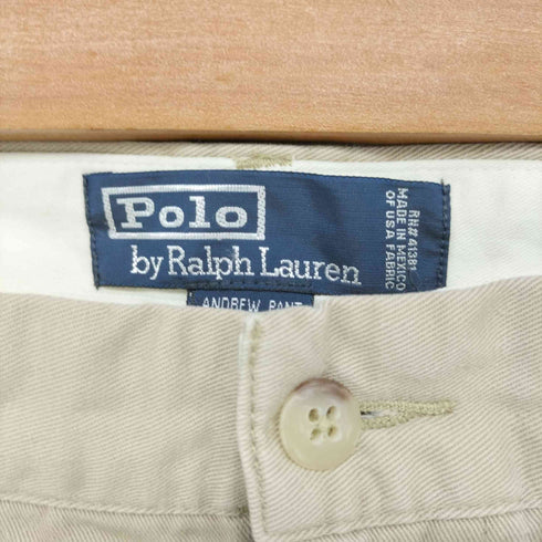 ポロバイラルフローレン Polo by RALPH LAUREN 90s POLO CHINO Andrew Pant 2タック コットン チノ パンツ メンズ 34×32