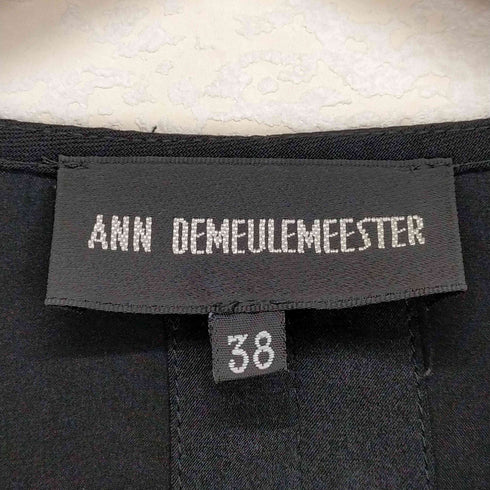 アンドゥムルメステール Ann DEMEULEMEESTER バックストラップデザインロングジレ メンズ US:38