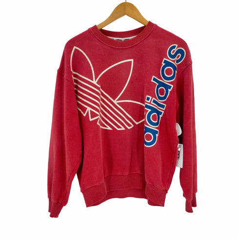 アディダス adidas 80s~90s デサント製 トレフォイルロゴ クルーネックスウェット メンズ JPN:L