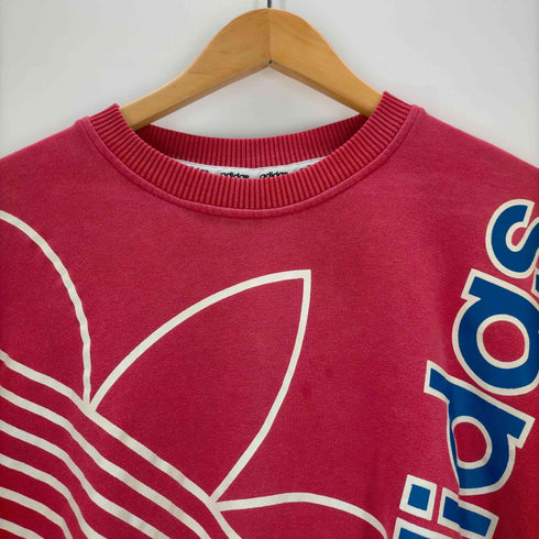 アディダス adidas 80s~90s デサント製 トレフォイルロゴ クルーネックスウェット メンズ JPN:L