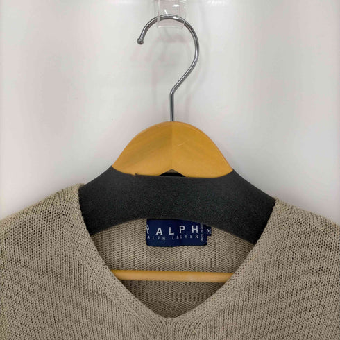ラルフローレン RALPH LAUREN レーヨンアクリルVネックニット レディース import:M
