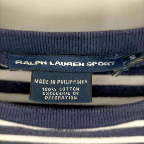 ラルフローレンスポーツ RALPH LAUREN SPORT スモールポニー刺繍ボーダーS/Sカットソー レディース import:S