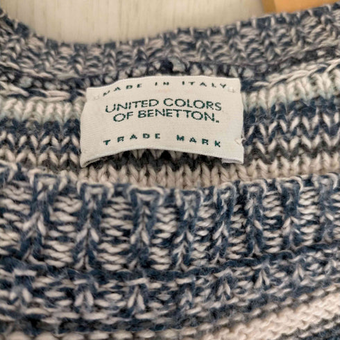 ユナイテッドカラーズオブベネトン UNITED COLORS OF BENETTON イタリア製 ボーダーニット メンズ
