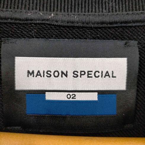 メゾンスペシャル MAISON SPECIAL 22AW ヘビーウェイトスウェットプライムオーバーエンブロイダリークルーネックステッチプルオーバー メンズ JPN:2