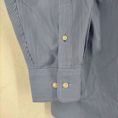 トミーヒルフィガー TOMMY HILFIGER 片ポケ ストライプL/Sシャツ メンズ import:L 16 1/2