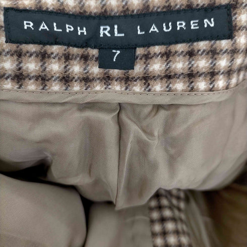 ラルフローレン アールエル RALPH RL LAUREN チェックウールノータックスラックス レディース 7
