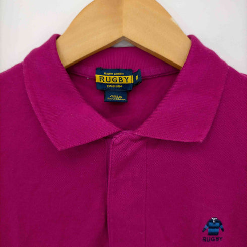 ラグビーラルフローレン Rugby Ralph Lauren ワンポイント刺繍鹿の子ポロシャツ レディース import:M