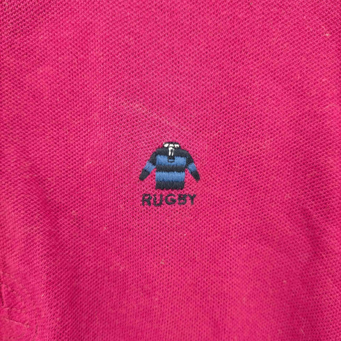 ラグビーラルフローレン Rugby Ralph Lauren ワンポイント刺繍鹿の子ポロシャツ レディース import:M