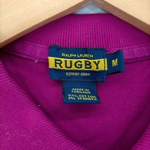 ラグビーラルフローレン Rugby Ralph Lauren ワンポイント刺繍鹿の子ポロシャツ レディース import:M