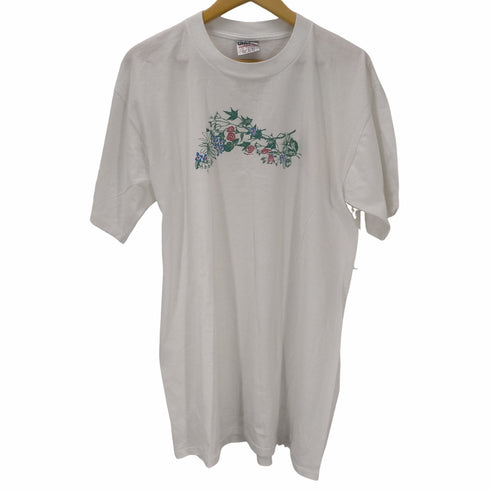 オニータ ONEITA シングルステッチ フラワーアートTシャツ メンズ import:XXL
