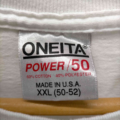 オニータ ONEITA シングルステッチ フラワーアートTシャツ メンズ import:XXL