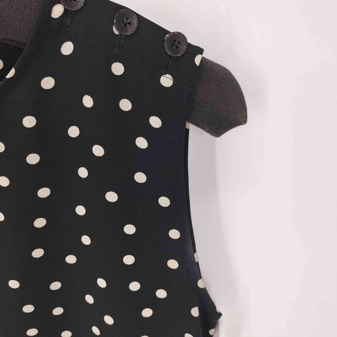 アニエスベー agnes b. PARIS ドットチュニック ワンピース ショルダーボタン レディース