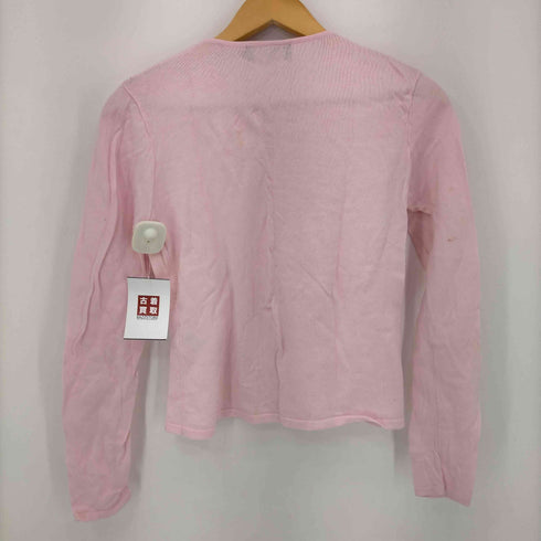 ラルフローレン RALPH LAUREN コットンノーカラーカーディガン レディース import:M
