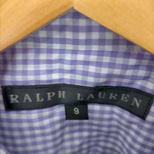 ラルフローレン RALPH LAUREN ギンガムチェックレギュラーカラーシャツ レディース 9