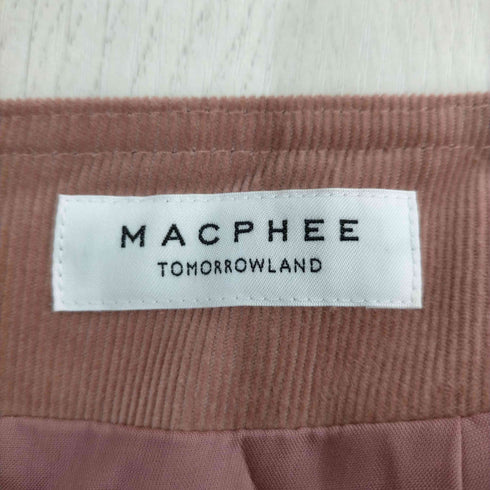 マカフィー MACPHEE コットンコーデュロイ Iラインマキシスカート レディース JPN:36