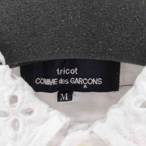 トリココムデギャルソン tricot COMME des GARCONS AD2008 レースブラウス 丸襟 レディース JPN:M