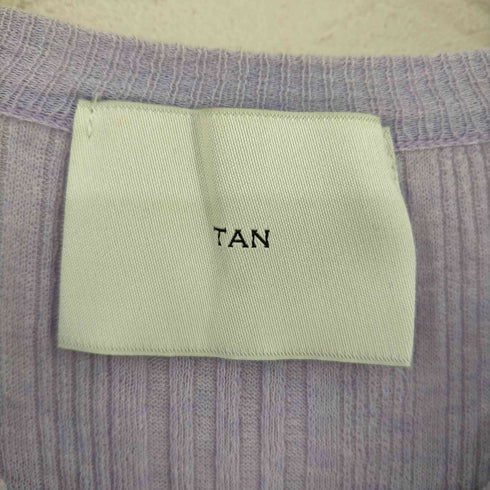 タン TAN リブニットワンピース レディース FREE