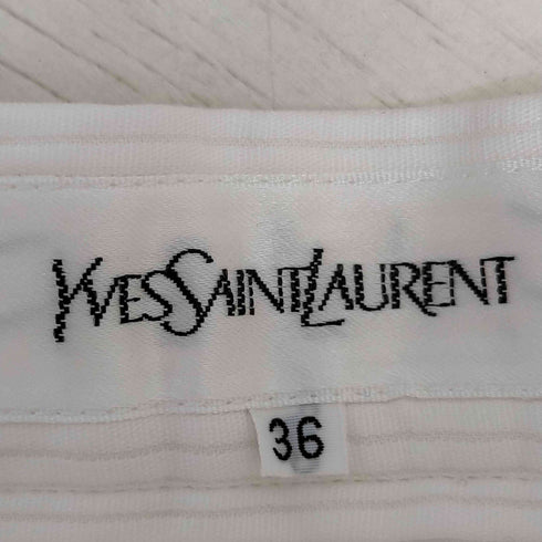 イヴサンローラン Yves Saint Laurent ひざ丈 コットンタイトスカート レディース 36