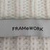 フレームワーク FRAMeWORK 22SS コットンアクリル 畦ラグラン プルオーバーニット セーター レディース