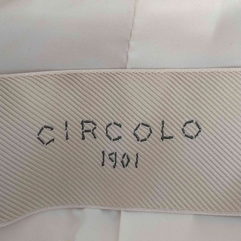 チルコロ1901 circolo 1901 ショールカラー コットンジャージコート スプリングコート レディース 40