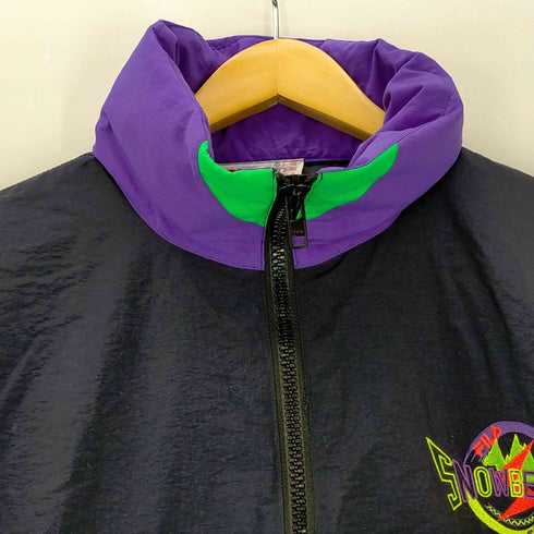 フィラ FILA 90-00S SNOWBEACH 刺繍 フード収納 ナイロン ジップアップジャケット メンズ JPN:L